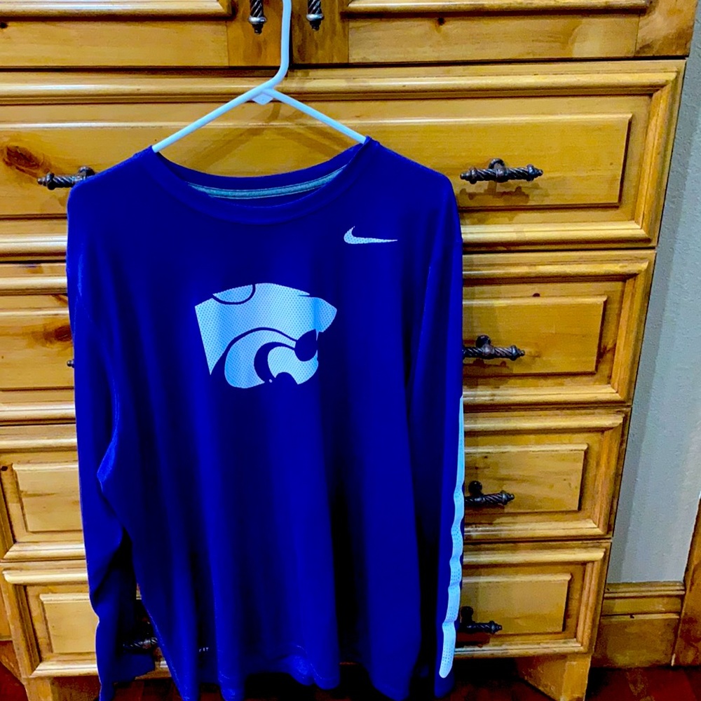 Nike Dri Fit long sleeve K-State purple shirt